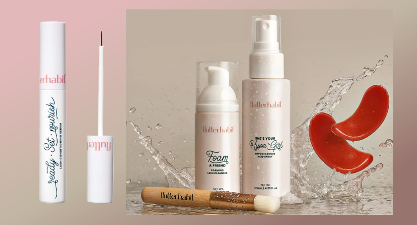 Flutterhabit's lash care meets skincare line, the Refresh Collection.